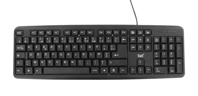 T'nB KBSUBK teclado USB AZERTY Francés Negro