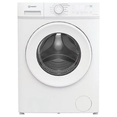 Lave-linge hublot INDESIT IMA762MYTIMEFR - 7 kg - Induction - 1200 trs/min - Push&Go - Classe A - Blanc