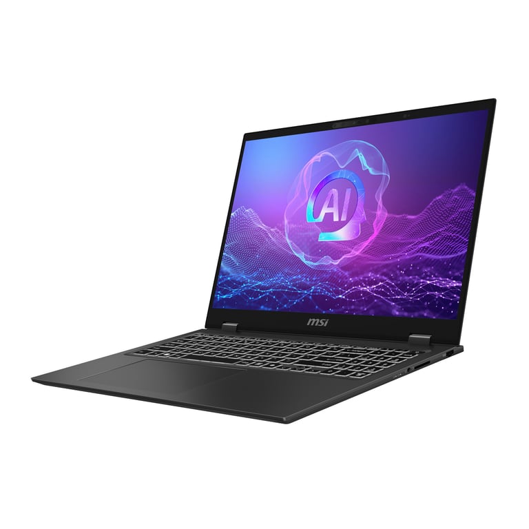 MSI PrestigePro 16 AI B2HVEG 259FR Intel Core Ultra 9 Ordinateur portable 40 6 cm 16 UHD+ LPDDR5x SDRAM SSD NVIDIA GeForce RTX 4050 Wi Fi 7 802.11be Windows 11 Pro Neuf