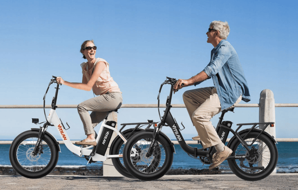 VITILAN U3 Bicicletta elettrica per adulti 20 pollici Fat Tire Ebikes Bicicletta elettrica pieghevole 750W, 48V 13Ah Step Thru E-Bike 7 velocità - Nero