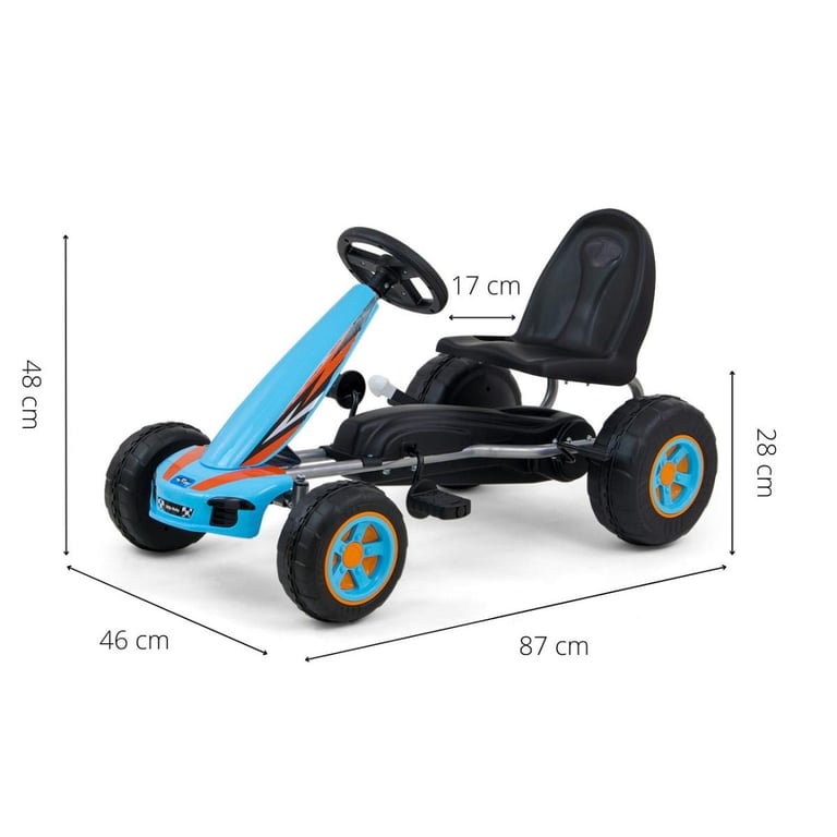 Kart à Pédales Sportif Viper pour Enfants Neuf - vue 4