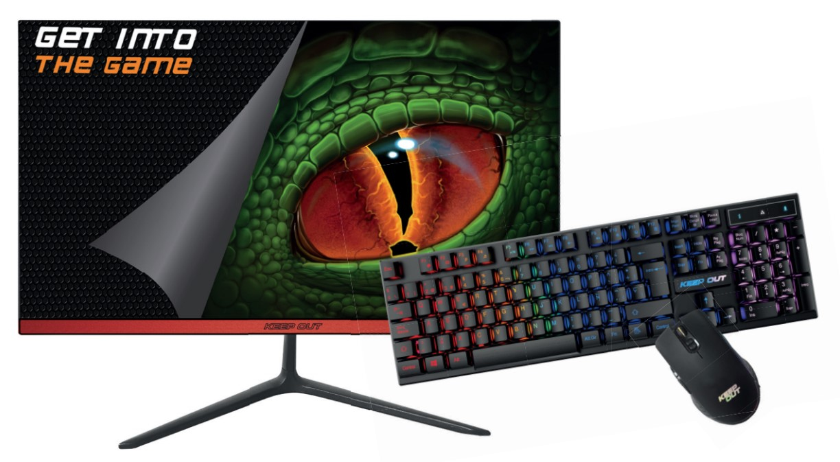 KeepOut XGM22KITV2 écran plat de PC 54 6 cm 21.5 1920 x 1080 pixels Full HD LED Neuf