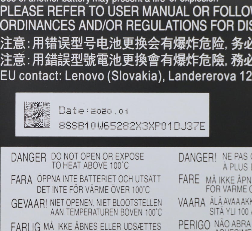Lenovo 5B10W65297 composant de laptop supplémentaire Batterie Neuf - vue 3