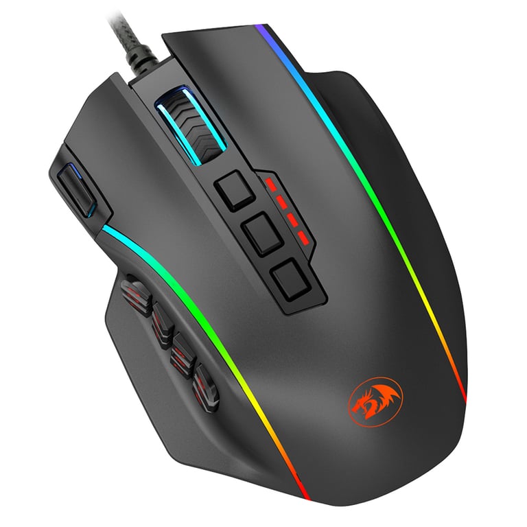 Souris Redragon M901K – Filaire, 12400 DPI, 19 Boutons Programmables, RGB - vue 3