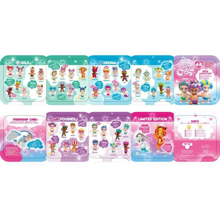 Bandai Bibi Chibis Pack de 5 Modèle Aléatoire Mini Figurines bébé à Collectionner 5 Figurines Chibi Dont 3 Mystères Pack Surprise édition limitée Jouet Enfant et + ELB93407 - vue 9