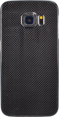 Custodia per Samsung Galaxy S6 Edge, nero carbone autentico