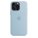 Apple Coque en silicone avec MagSafe pour iPhone 15 Pro Max - Bleu clair Apple iPhone 15 Pro Max