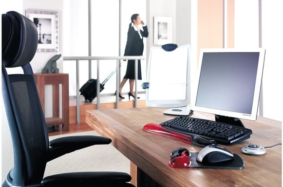 Tappetino per mouse Kensington Duo Gel rosso/grigio scuro