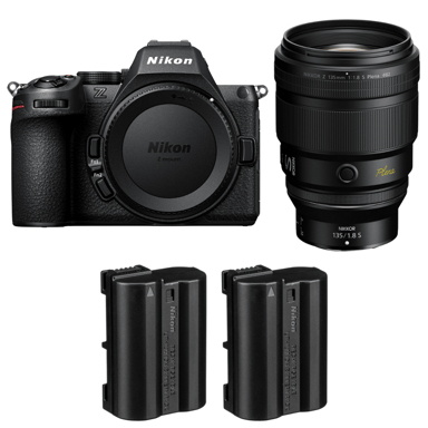 Cámara híbrida Nikon Z5 II + 135mm f/1.8 S Plena + 2 Nikon EN-EL15c + Ebook ''20 consejos para fotos que impactan''
