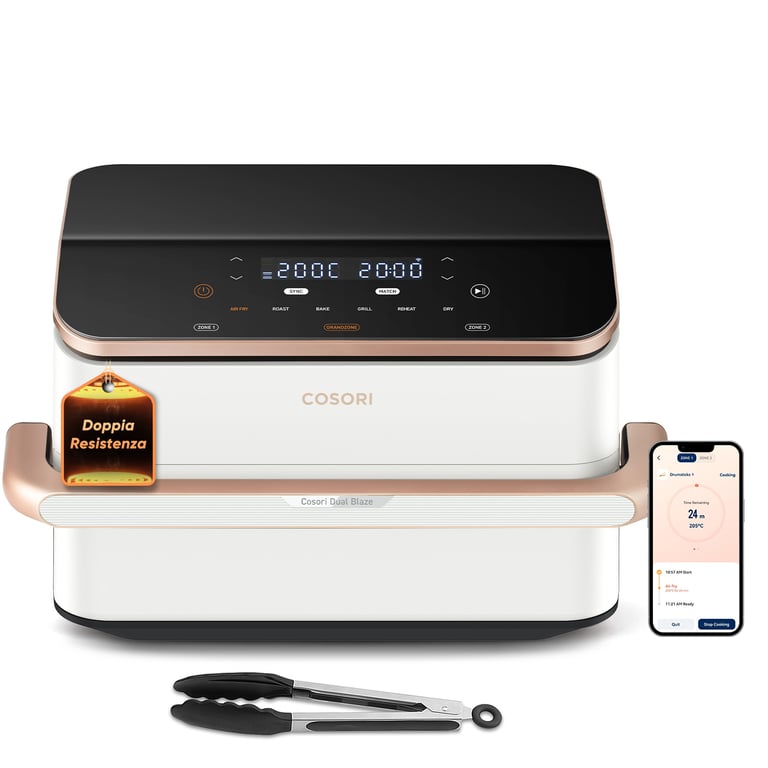 COSORI Friteuse sans huile double panier Dual Blaze Twinfry™ Chef Edition avec une capacité de Neuf - vue 6