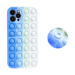 Funda Popping Bubble para Apple iPhone 12/12 Pro, Azul Verde