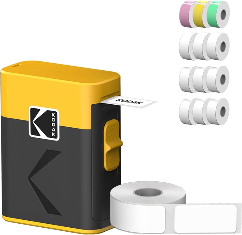 KODAK Memo Label ERA M50 Bundle Imprimante d'Étiquettes Sans Fil + 13 Rouleaux Sticker Bluetooth iOSAndroid Impression en 5s 4 Couleurs de Papier Jaune . - vue 3