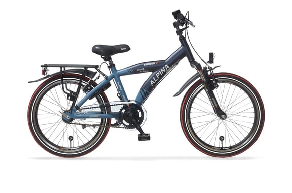 Alpina Yabber Aluminium Marine, Azul 18 ''