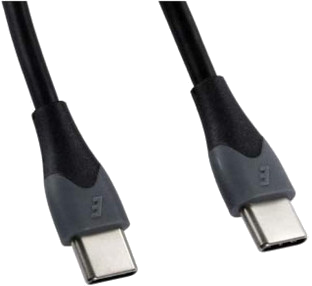 Câble bicolore - USB-A/USB-C - 1.2m Noir