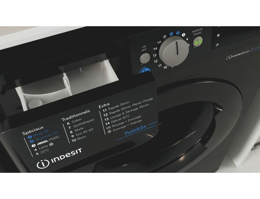 Lave linge séchant Indesit BDE86435BKVFR - vue 4