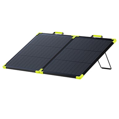 Panel solar portátil bifacial FOSSiBOT SP100 Pro, 100 W de potencia, 25 % de eficiencia de conversión solar, diseño plegable, cable MC4 a XT60, conexión en serie y en paralelo.