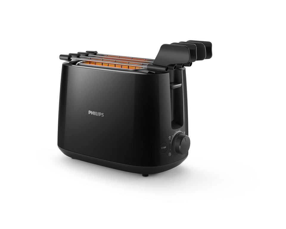 Grille-Pain Philips HD2583/90 – 2 Fentes, 600 W, 8 Niveaux de Brunissage - vue 3