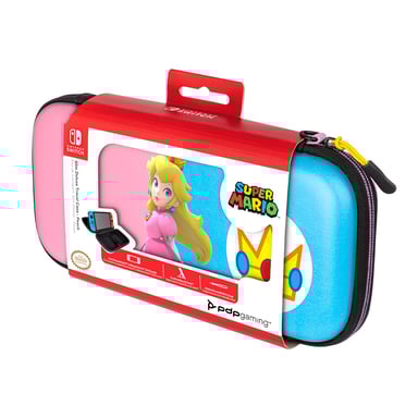 Estuche Slim Deluxe Royal Princess Peach Azul, Rosa para Nintendo