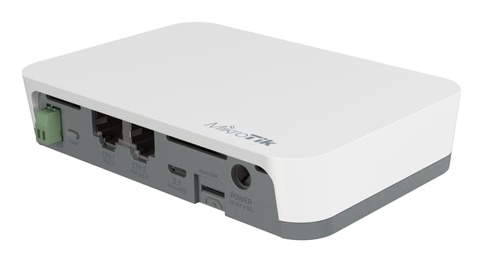 MikroTik KNOT | Gateway IoT | RB924i-2nD-BT5&BG77, Wi-Fi 4, 2x RJ45 100Mb/s, Nano SIM, RS485, microUSB