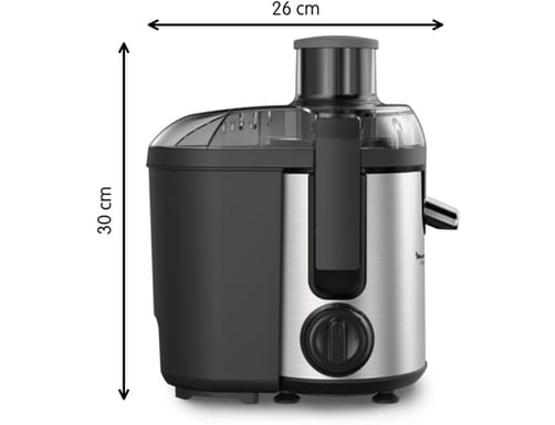 Centrifugadora Moulinex Frutelia Plus Metal 60 mm Negro/Inox