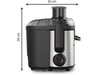 Centrifugadora Moulinex Frutelia Plus Metal 60 mm Negro/Inox