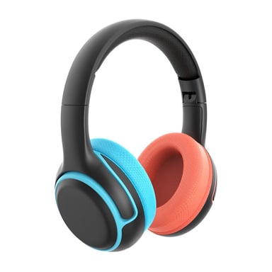 Casque filaire Alpha Omega Players over-ear arceau rembourré coussinets Nintendo Switch noir/bleu/corail