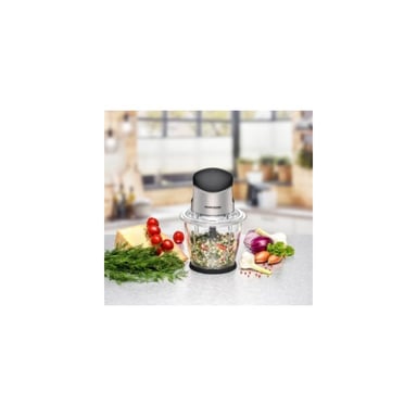 Hachoir électrique Rommelsbacher MZ 500 500 W bol 1,5 L 4 lames inox amovibles Argent - Neuf