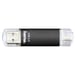 Clé USB 3.0 ''Laeta Twin'', 32 GB, 40MB/s, noir