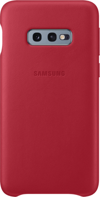 Coque rigide en cuir rouge Samsung EF-VG970LR pour Galaxy S10e G970