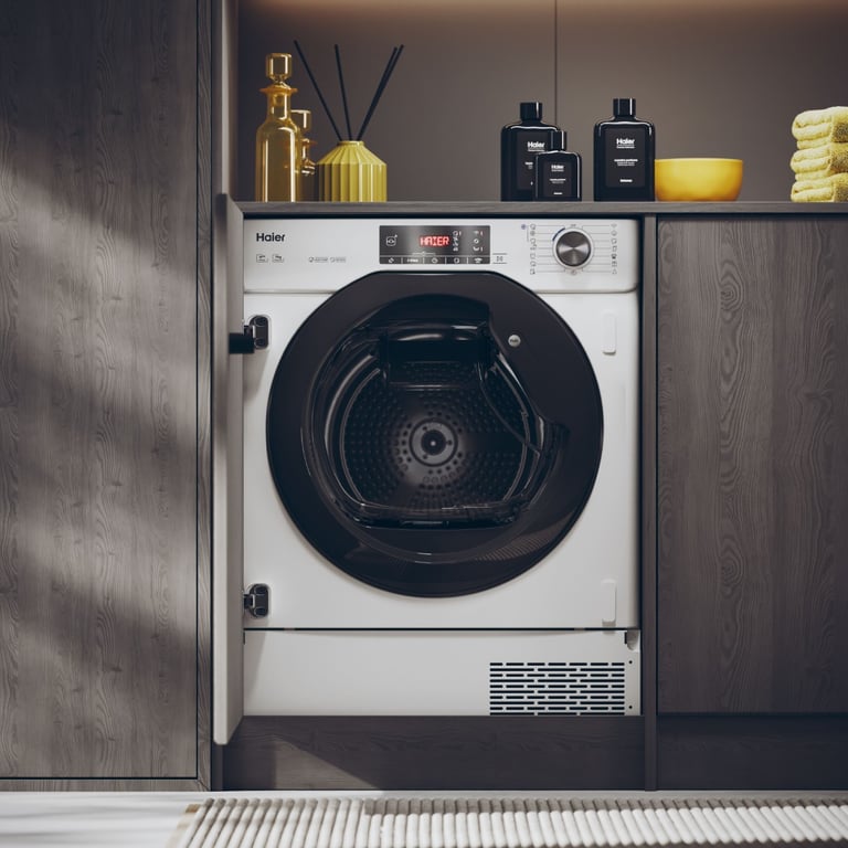 Sèche-Linge HAIER HDBI H7A2TBEX-S – 7kg, Connectivité WiFi, 14 Programmes - vue 2