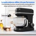 Robot de cocina 3 en 1 - MD18430 - 1200 W - 5 L - 8 velocidades - Función picadora - Negro