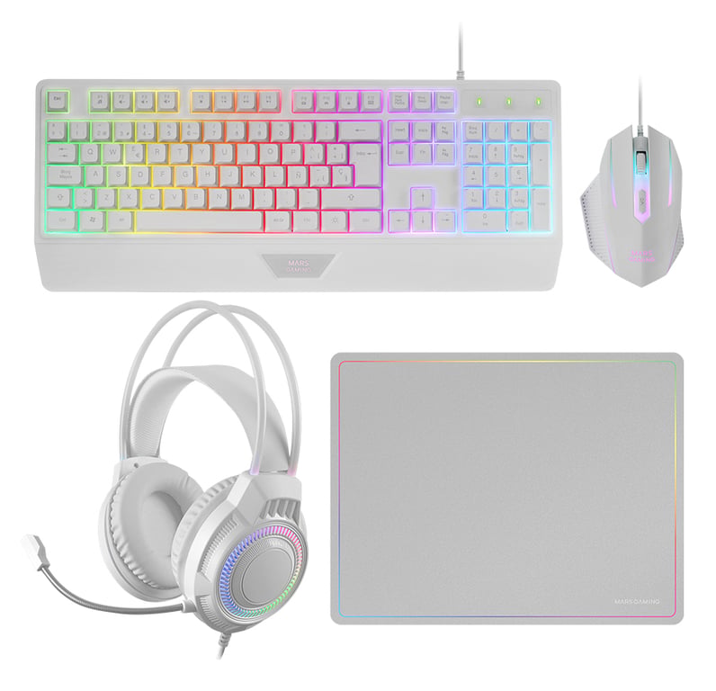 Mars Gaming MCP124PRO clavier incluse USB QWERTY Espagnole Neuf