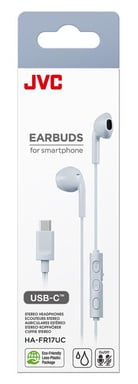 JVC HA-FR17UC Casques Avec fil Ecouteurs Appels/Musique USB Type-C Bleu