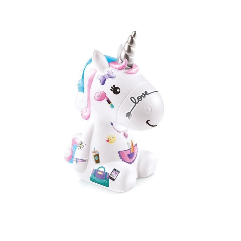 Canal Toys - La Famille Licorne, Figurines de Maman licorne lumineuse et des deux bébés a décorer - OFG 287 - Neuf