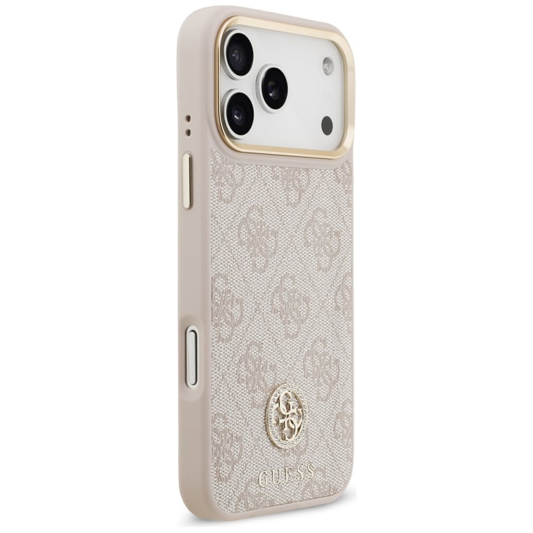 Étui Guess 4G Strass Logo & Big Strap Metal Buttons MagSafe pour iPhone 17 Pro Max Neuf - vue 3