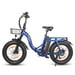 Bicicletta elettrica pieghevole ESKUTE D202 con cestino anteriore, batteria 48V 20.8Ah - blu
