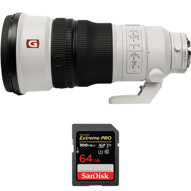 Obiettivo Sony FE 300mm f/2.8 GM OSS + 1 SanDisk 64GB Extreme PRO UHS-II + Ebook ''20 consigli per foto che colpiscono''