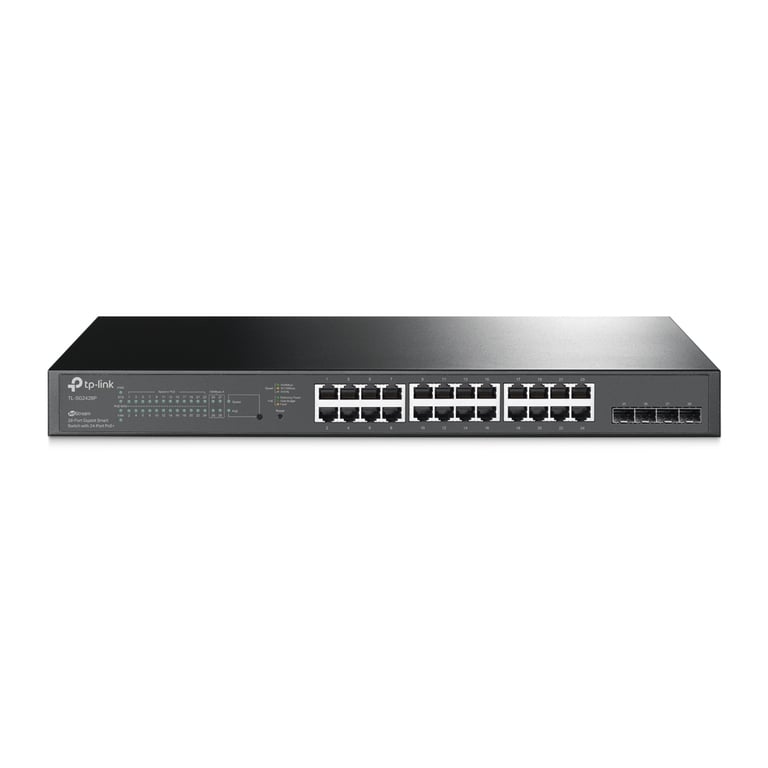 TP Link Omada TL SG2428P Géré L2L2+ Gigabit Ethernet 101001000 Connexion Ethernet supportant 'alimentation via ce port PoE 1U Neuf - vue 2