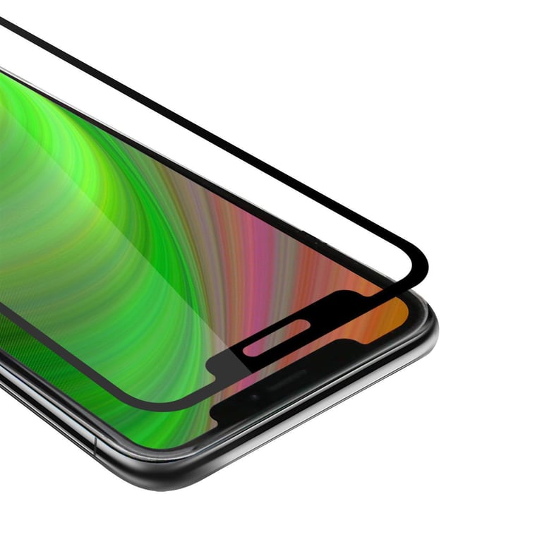 Verre trempé pour Apple iPhone 12 Mini (5,4" Zoll) en TRANSPARENT avec NOIR  Film de protection d'écran durci tempered glass plain ecran d'une dureté de  9H avec 3D Touch