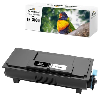 1x TK-3160 Toner Compatible avec TK3160 TK-3160 Noir pour ECOSYS P3045dn P3050dn P3055dn P3060dn P3145dn