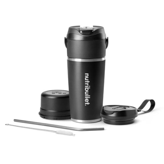 nutribullet Flip NBP016B Blender Portable Blender Nomade Gobelet Isotherme 590ml Maintient au Frais jusqu'à 24 Heures Moteur 11v pour Mixer Même la Glace Chargeur USB C Mixez et Buvez - vue 3