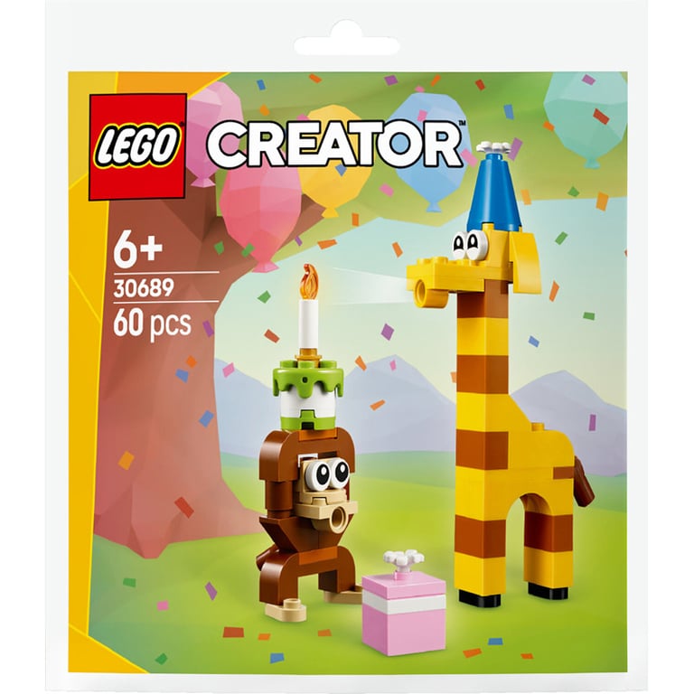 LEGO Creator Les animaux du goûter d'anniversaire Polybag 30689 - vue 4