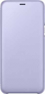 Samsung Funda protectora para Samsung Galaxy A6+ Flip Wallet Lavanda