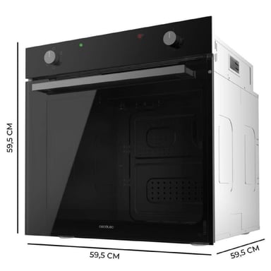 Bolero Hexa C126000 Mirror A – 77-Liter-Einbauofen Mit Dampf, Steam Assist, 2800 W, Energieklasse A, Dreifach-Verglasung