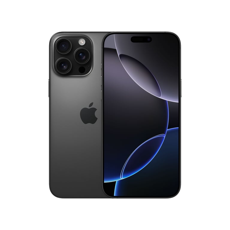 iPhone 16 Pro Max (5G) 256 Go, Titane Noir, Débloqué - Bon état