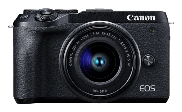 Canon EOS M6 Mark II Appareil photo numérique sans miroir 32.5 MP APS C 4K / 30 pi/ 3x zoom optique objectif EF 15 45 mm IS STM Wi Fi Bluetooth - vue 3
