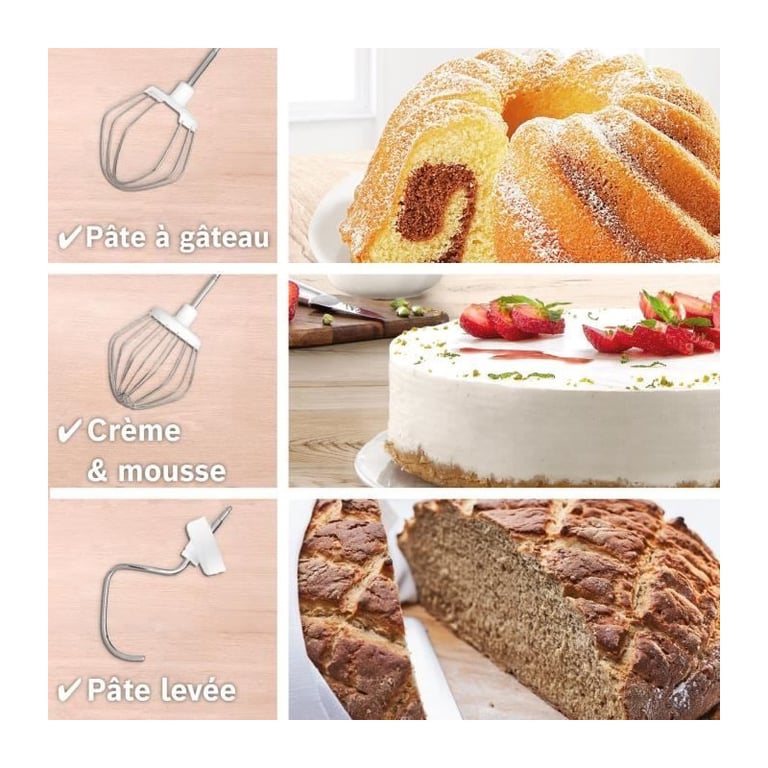 Robot pâtissier Serie 2 MUMS2AW21 4 vitesses 3 8 3 disques hachoir a viande Neuf - vue 2