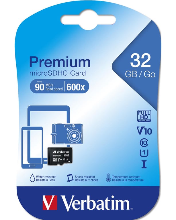 Carte mémoire microSDHC Verbatim Class 10 - vue 4