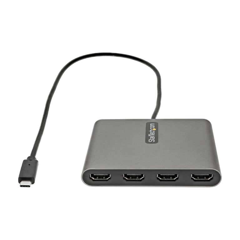 StarTech.com Adaptateur USB C vers 4 HDMI Carte Vidéo & Graphique Externe Convertisseur USB Type C vers Quadruple Écran HDMI 60Hz Dongle Écran Windows Uniquement Neuf - vue 2