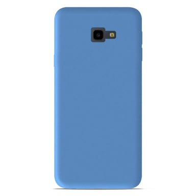Coque silicone unie Mat Bleu compatible Samsung Galaxy J4 Plus 2018